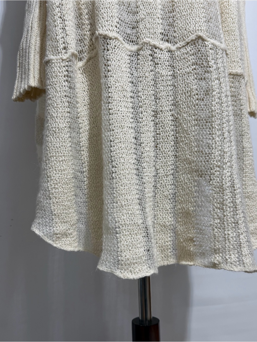 Free People • Spending Time Stripe Hi Lo Pullover Sweater S ASO Violet Harmon - Picture 5 of 9